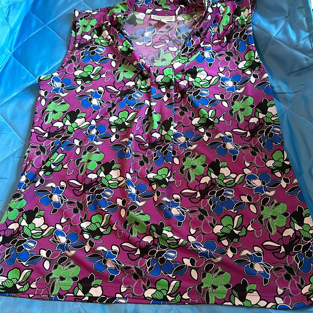 Purple floral tank